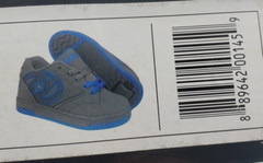Heelys Propel 2.0 Grey & Royal Blue Size Youth 4