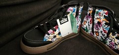 Disney Brand Rare Mickey Mouse High Tops Shoes Size 12 Kids- New No Box
