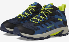 Merrell Moab Speed 2 Mid Waterproof Hiking Boots Blue Green Outdoor Kids size 5