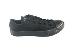 CONVERSE CHUCK TAYLOR ALL STAR 314786F BLACK MONO CANVAS SHOE KIDS (PS) CASUAL