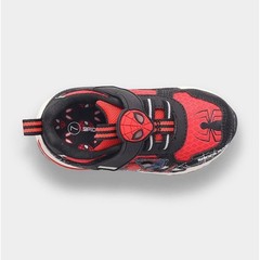 Marvel Spider-Man Light Up Sneakers Kids Size 6 Ground Up Black Red