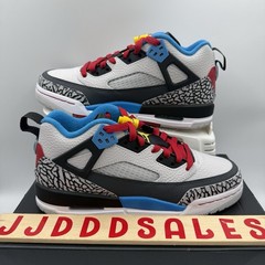 Nike Air Jordan Spizike Low SE Neutral Grey Varsity Maize IM7423-004 GS Sz 6Y