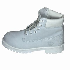 Timberland Junior 5 Waterproof Leather Boots Ghost White