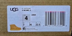 UGG Neumel Ll Chucka Boots Size 4Y New In Box In The Wheat Colorway