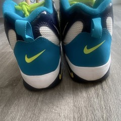 Nike Air Max Speed Turf Sneaker Kids US 7Y White/Blue/Green 535735-400