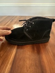 UGG Neumel II Boot Suede 1017320K Black Unisex /Boys Sz 5 EU 37