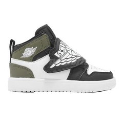 Nike Sky Jordan 1 PS Black Medium Olive White Kids Preschool Casual BQ7197-092
