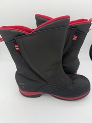 LANDS END Unisex Winter Boots Black 6M US Rubber Easy Closure Insulated