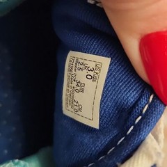 Vans Comfycush Old Skool Autism Awareness Childrens Shoes size 3 Hearts Blue Van