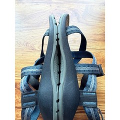 Chaco Kids Z1 Ecotread Blue Grey Patterned Sport Sandals Size 3 Big Kid