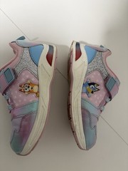 Bluey Light-Up Hook & Loop Low Top Athletic Sneakers Glitter Pink Purple Blue