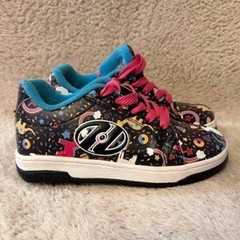 Heelys Split Kids Roller Shoes Black Unicorn Dinosaur Rainbow HES10387 Size 1Y