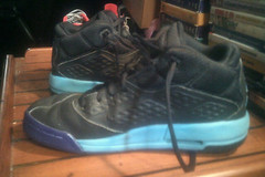 Air Jordan New School “Blue Black Lagoon/Purple” Sz 5Y/6.5W 768902-008