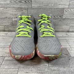 Under Armour Jet 21 3024794-106 Gray Green Pink Athletic Shoes Youth Size 7Y