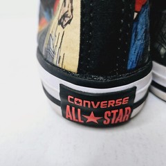 Superman Flying Converse All Star Chuck Taylor Youth Unisex Size 2 All Over Prin