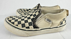 Vans Sneakers Youth Mix Check Size 12Y Classic Slip On Checkerd Black and White