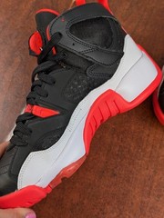 Nike Jordan Jumpman Two Trey GS ‚Black Orange Infrared Shoes Size 6Y Women 7.5
