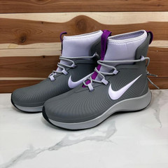 NEW- Nike Binzie Waterproof Rain Boot Sneakers Gray/Purple size Youth 5Y