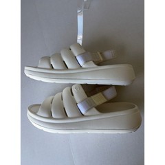 UGG Sport Yeah Kids White Foam Slingback Slide Sandals K6 1129050K