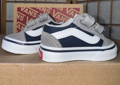 Vans Sneakers Size 2.0 Old School V Logo Pop Skate Shoes Unisex Blue/frost Gray