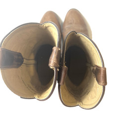 Cody James Brown Leather Cowboy Western Boots Junior Youth Big Kids‘ 3 D Pull On