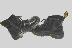 Dr. Martens 1460 J Pascal Bex 8-Eye Boot Youth Sz 1 Black Leather Combat Boots