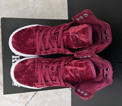 Supra Sneakers Kids Skytop Dark Ruby/white Size13