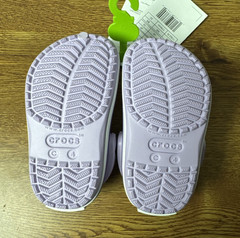Crocs Unisex-Child Crocband Clogs Lavender/Neon Purple Size 4 Toddler