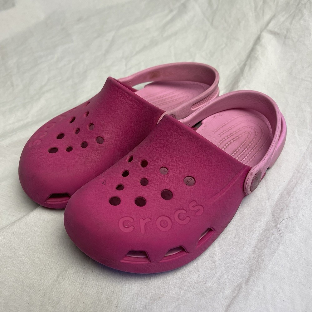 Crocs Toddler & Kids Electro Clogs Pink/Carnation – US C 12
