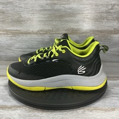 Under Armour Curry Black Green Basketball Shoes Size 7Y