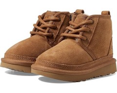 Toddler UGG Neumel II Boot Suede Upper 1017320T Chestnut Side Zip Size 6T EUC