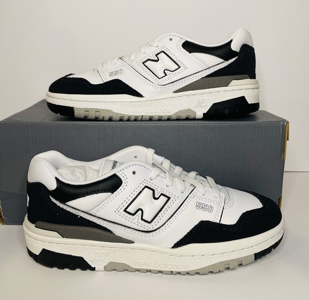 New Balance 550 White Black Rain Cloud GSB550CA 5.5Y/7W NEW