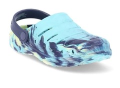 Rugged Shark Clogs Toddler Size 10 Blue/ Green Tie Dye