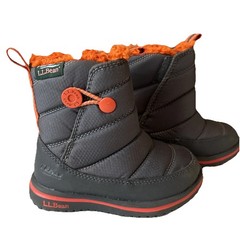 L.L. Bean Toddlers Primaloft Ultralight Winter Boots Lined Outdoor in Gray Sz 7T