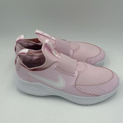 Nike Flex Runner 4 (PS) Youth Girls Size 7Y Slip-On Pink/White Sneakers New