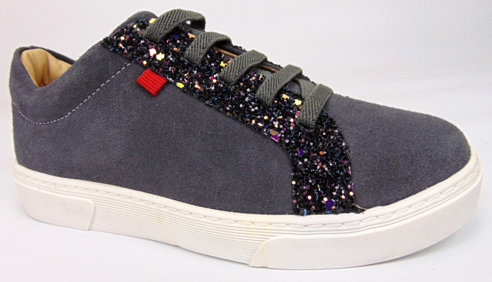 NEW! Marc Joseph Metropolitan Grade Schools Sneaker, KId’s Size 13 Gray Leather