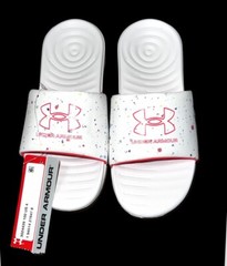 Under Armour Youth Authentic Slide Sandals Water Friendly Comfort Zone 4Y Pink.