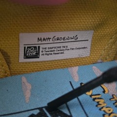Vans The Simpsons x Authentic ‚Glow Bart‘ kids‘ sneakers Size 11.5