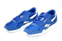 REEBOK CLASSIC NYLON JUNIOR FU6785 HUMBLE BLUE/WHITE SNEAKER GRADE SCHOOL