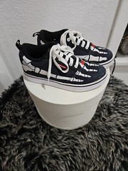 Heelys Skeleton X-ray Style Inline Skate Shoes Black White and Red Youth Size 4