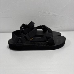 Teva Original Universal Kids Sz 2 Black Hook And Loop Sandals NEW
