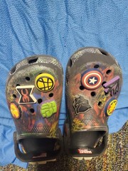 Crocs Marvel Avenger kids size c 12 Jibbitz Included/attached