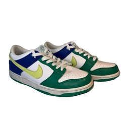 Nike Dunks Low Top Purple Lime White Green Unisex Sneakers Youth Size 7