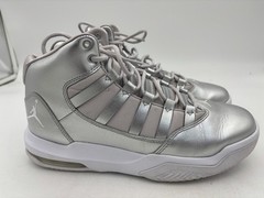 Jordan Max Aura SE Metallic Silver Grade School Kids Shoes AV5176 040 – SIZE 7Y