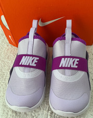Nike Flex Runner 4 Kids Slip-On Athletic Shoes Color: Violet Mist Sz 10 C NIB