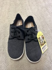 Toms Youth Paseo Show Black Charcoal Sz 3.5