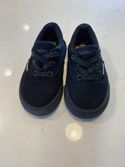 Hurley ‘Marley’ Black Canvas Sneaker Toddler Size 6.0