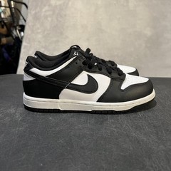 Nike Dunk Low Shoes Youth 2.5Y Black White Panda Leather Sneakers