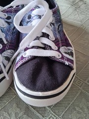 Monster Jam-Grave Digger-Canvas Upper Lace Up Sneakers- Kids Size 11