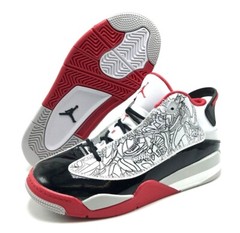 *NEW* Pre-School Kids Nike Air Jordan Dub Zero (PS) White/Red (DV1359 160)